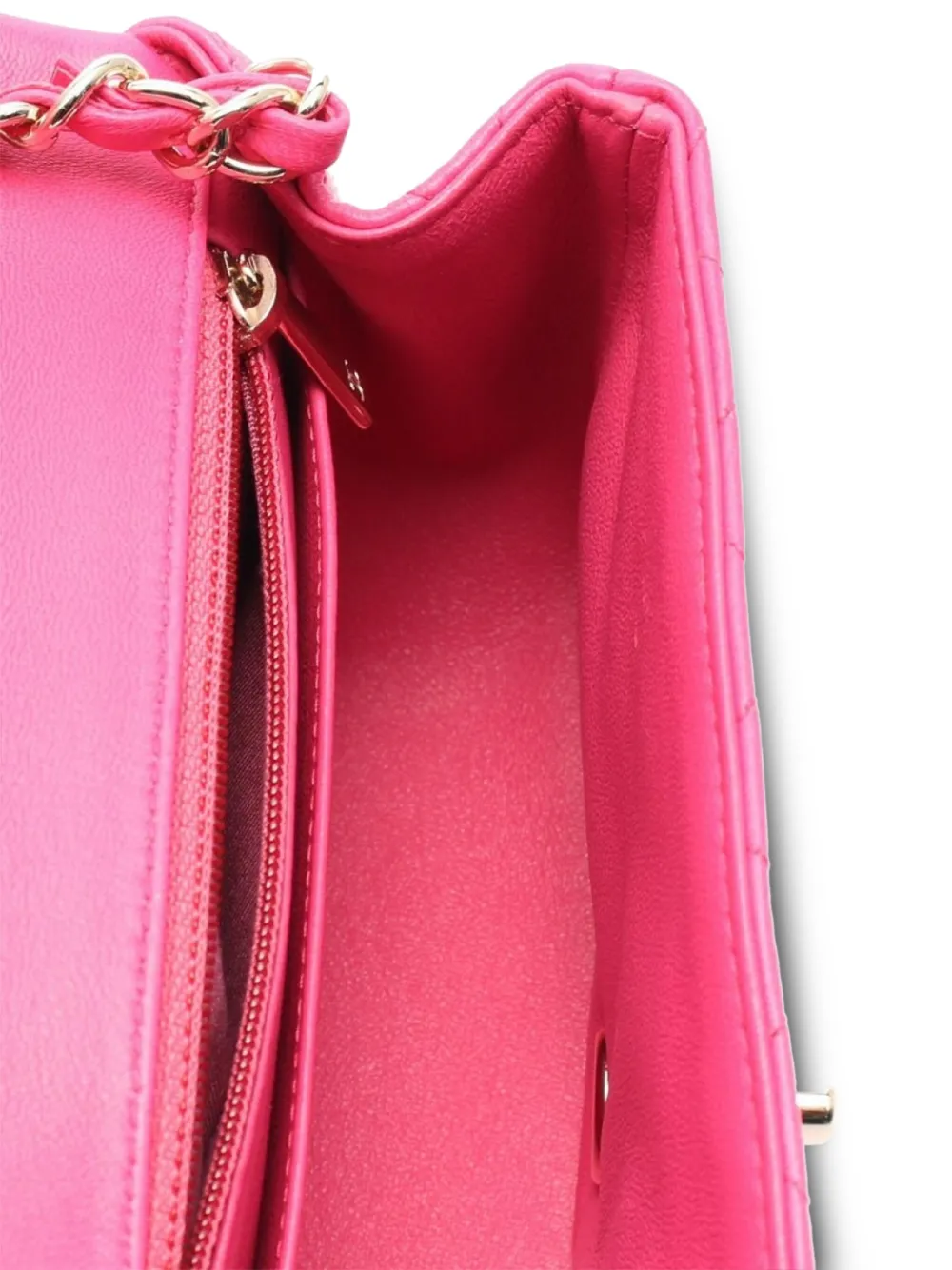 Pre-owned Chanel 2015-2016 Mini Quilted Tote Bag In Pink