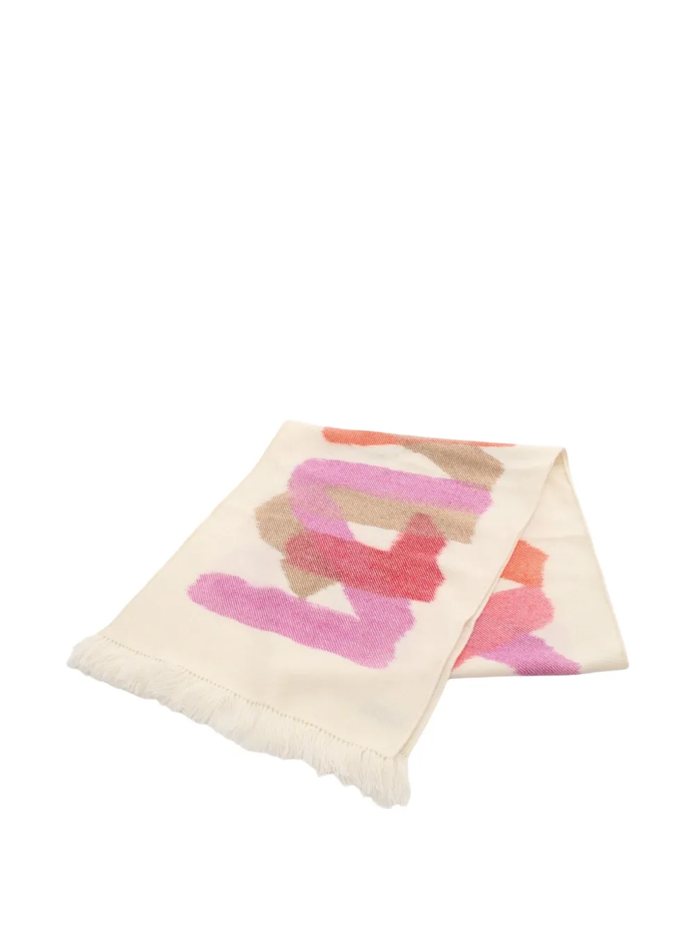 Hermès Pre-Owned 2010s Ikat スカーフ - ホワイト Hermès Pre-Owned 2010s Ikat スカーフ - ホワイト