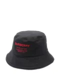 Burberry Pre-Owned 2010s embroidered logo bucket hat - Black