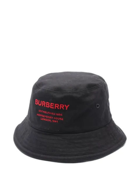 Burberry Pre-Owned gorro de pescador con logo bordado 2010