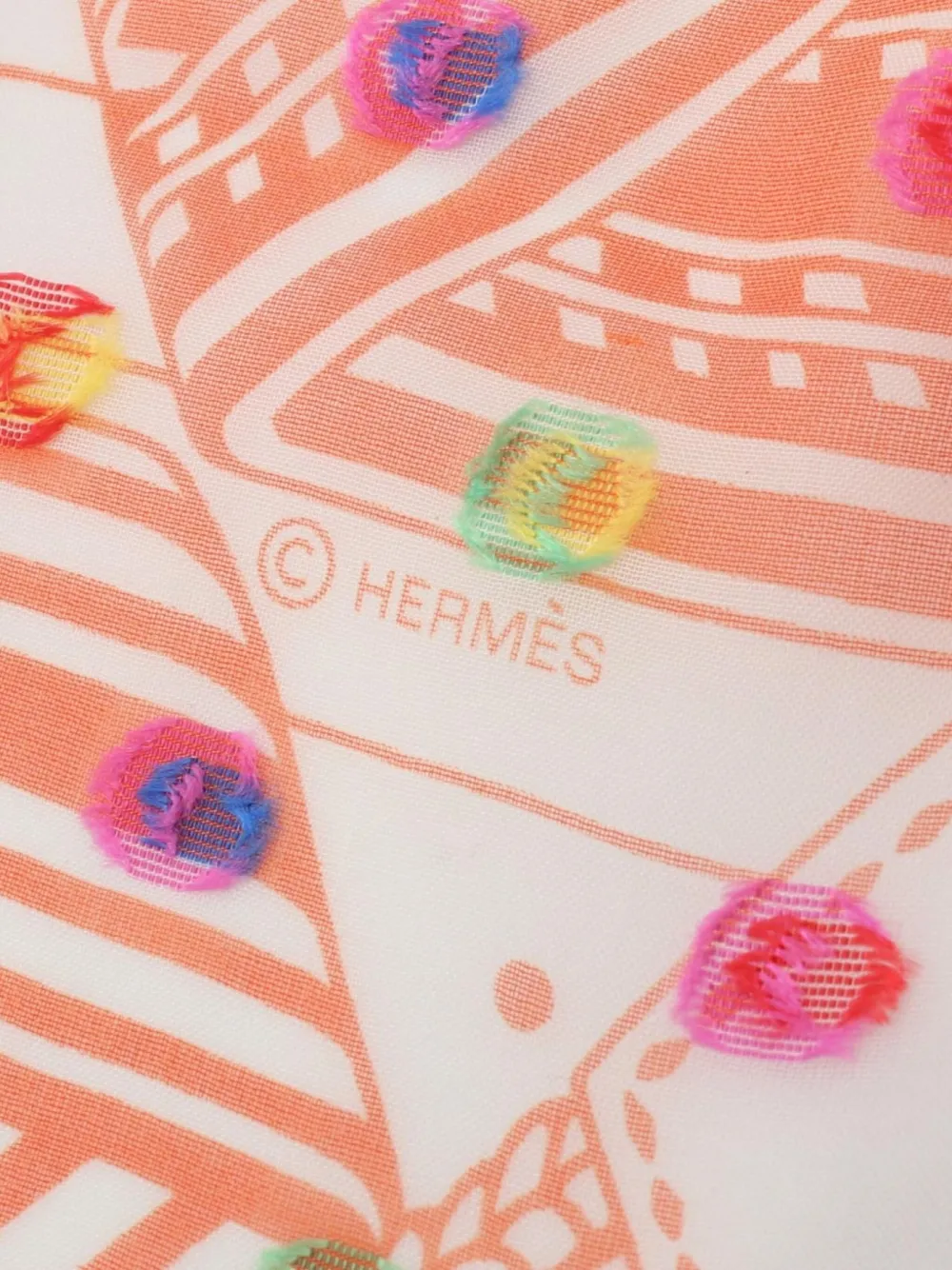Hermès Pre-Owned 10's Carre Sangles en Zigzag scarf | Image 2