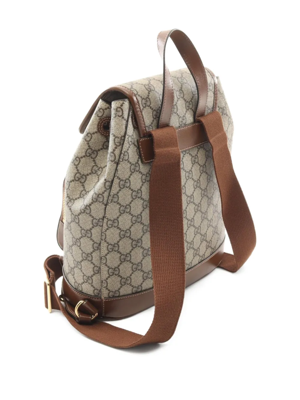 Pre-owned Gucci 2010s Gg Supreme Backpack In Neutrals