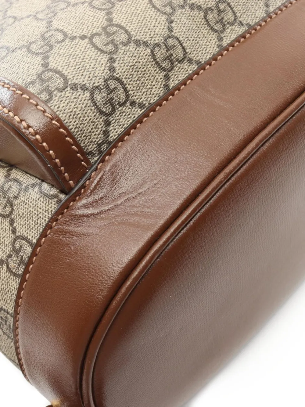 Pre-owned Gucci 2010s Gg Supreme Backpack In Neutrals