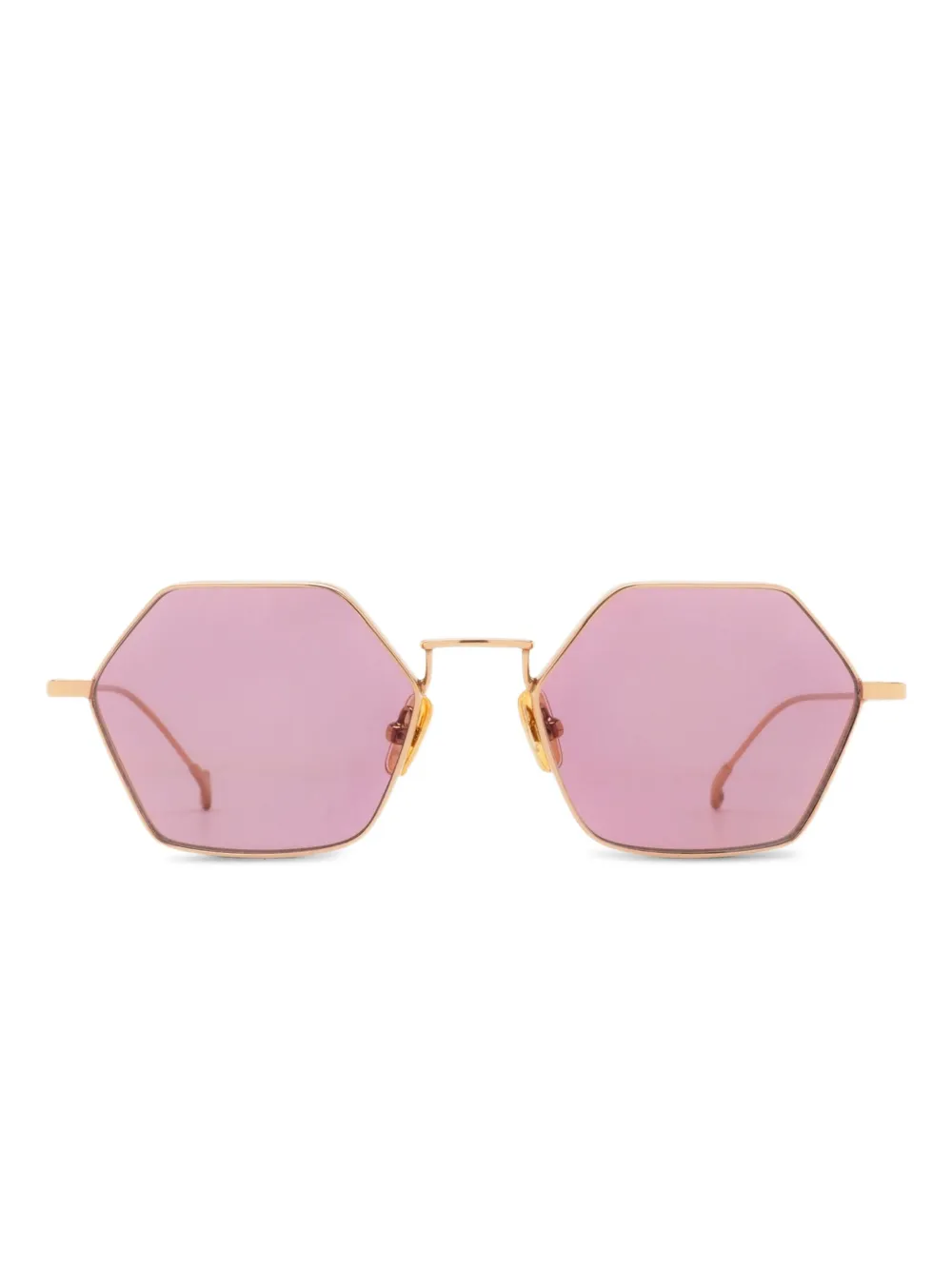 Eyepetizer geometric-frame sunglasses | Gold | Image 1