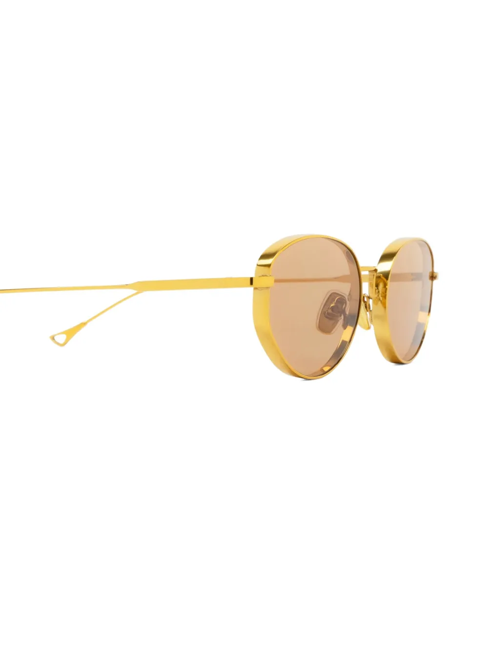  Eyepetizer Oval-frame Sunglasses - Gold 