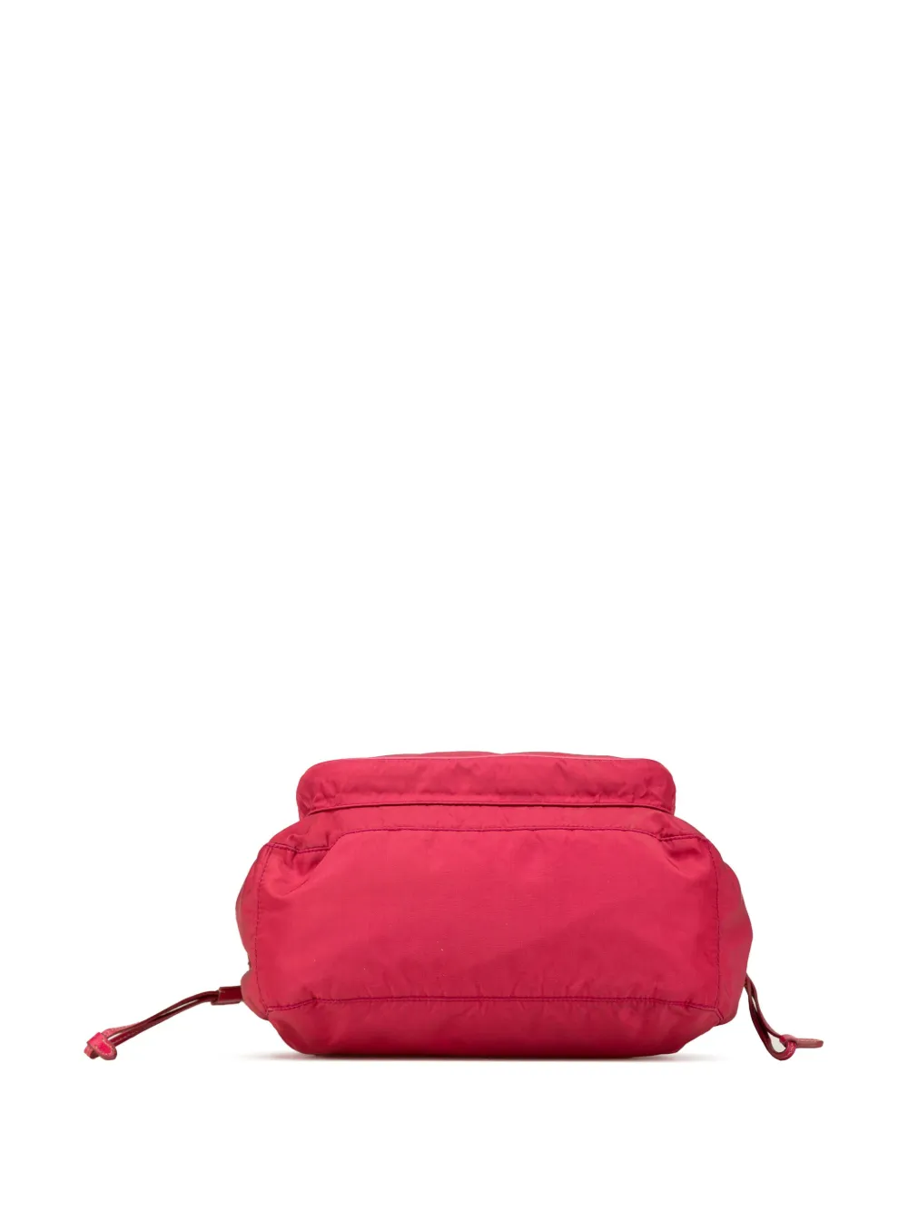 Pre-owned Prada 2013-2024 Saffiano Trimmed Tessuto Zip Top Crossbody Bag In Red