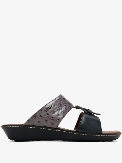 Tod's صندل جلد بتأثير جلد النعام