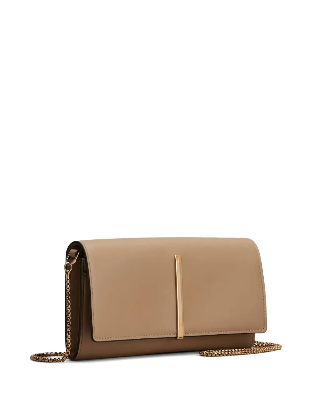Tod's Chain-strap Leather Wallet In Brown