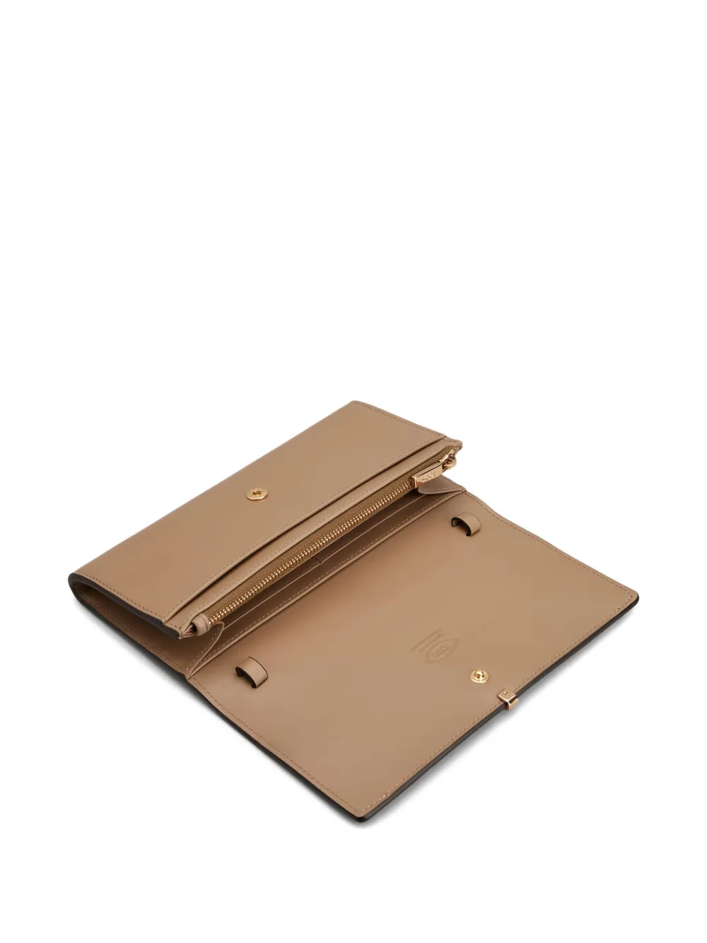 Tod's Chain-strap Leather Wallet In Brown