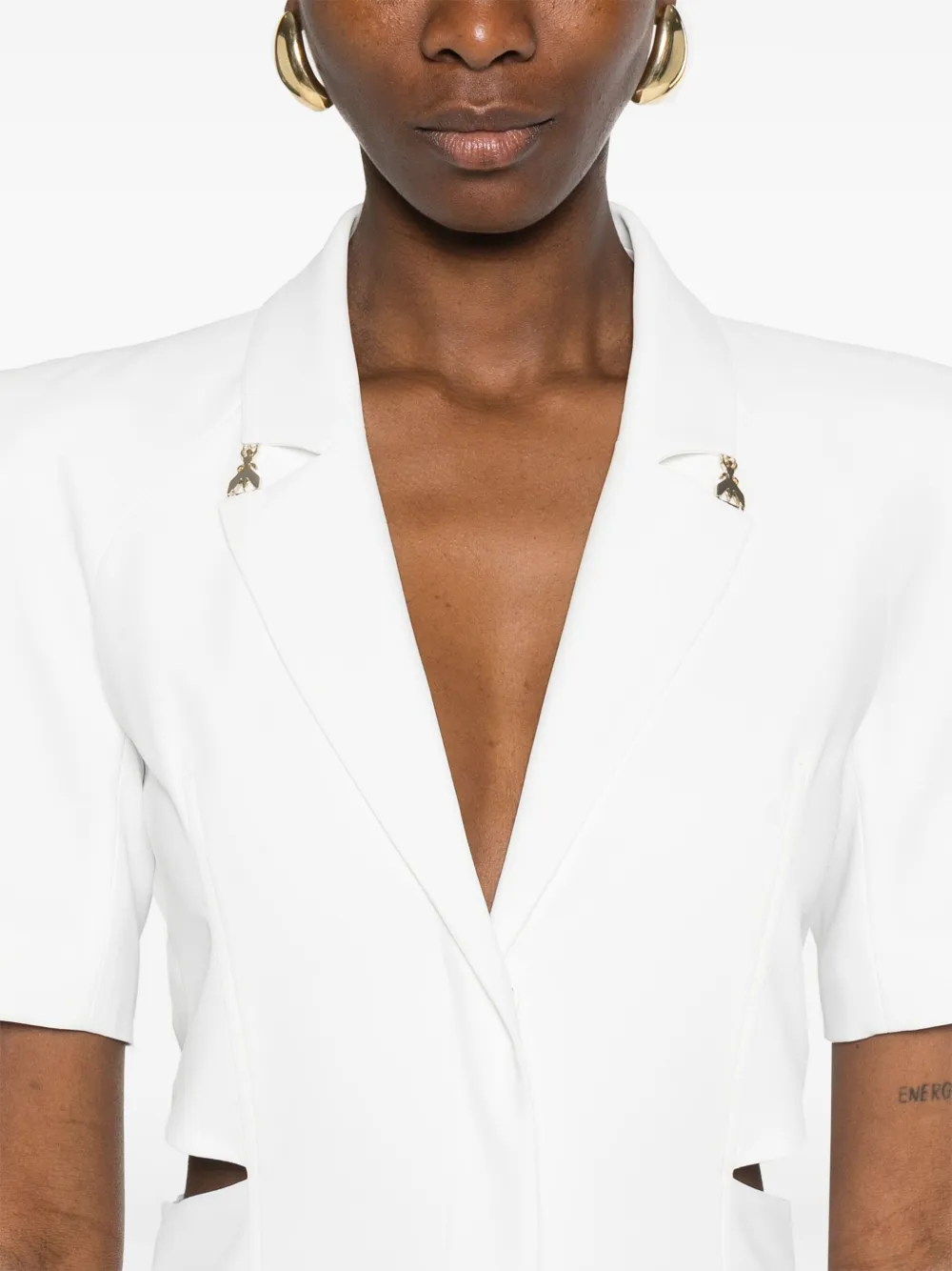 Patrizia Pepe Mini-jurk met uitgesneden details Wit
