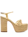 Casadei 120mm Marbella Lux sandals - Neutrals