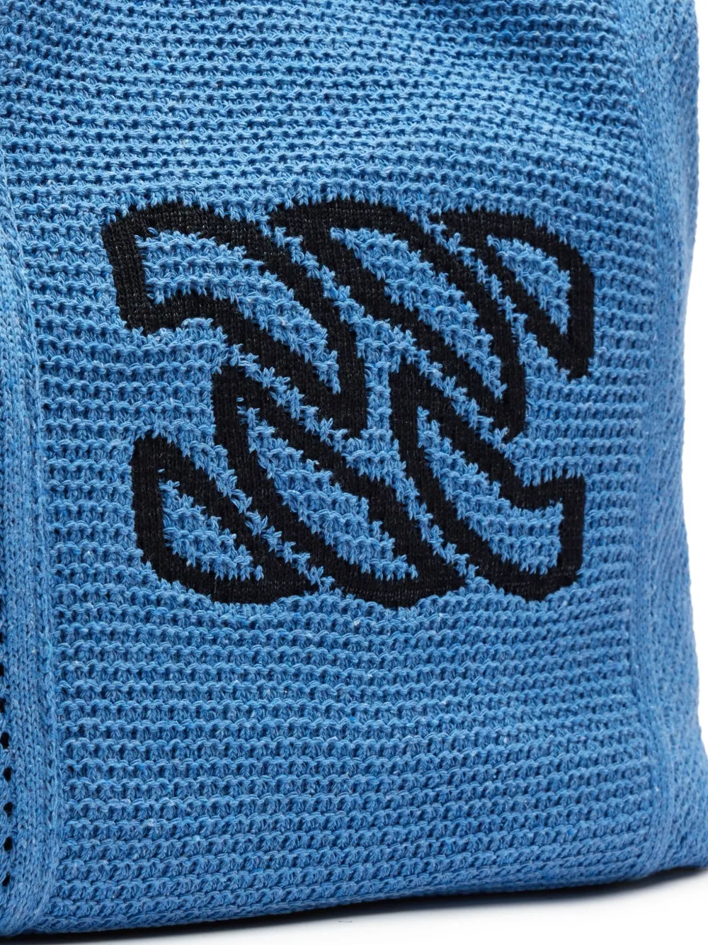 Casadei knitted tote bag Blauw