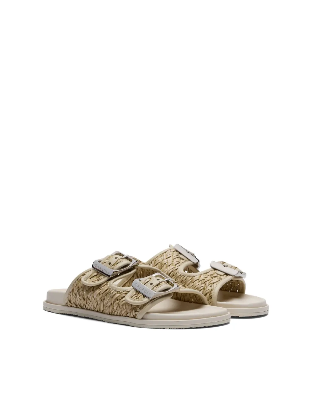 Casadei Birky Braided Sandals In Multi