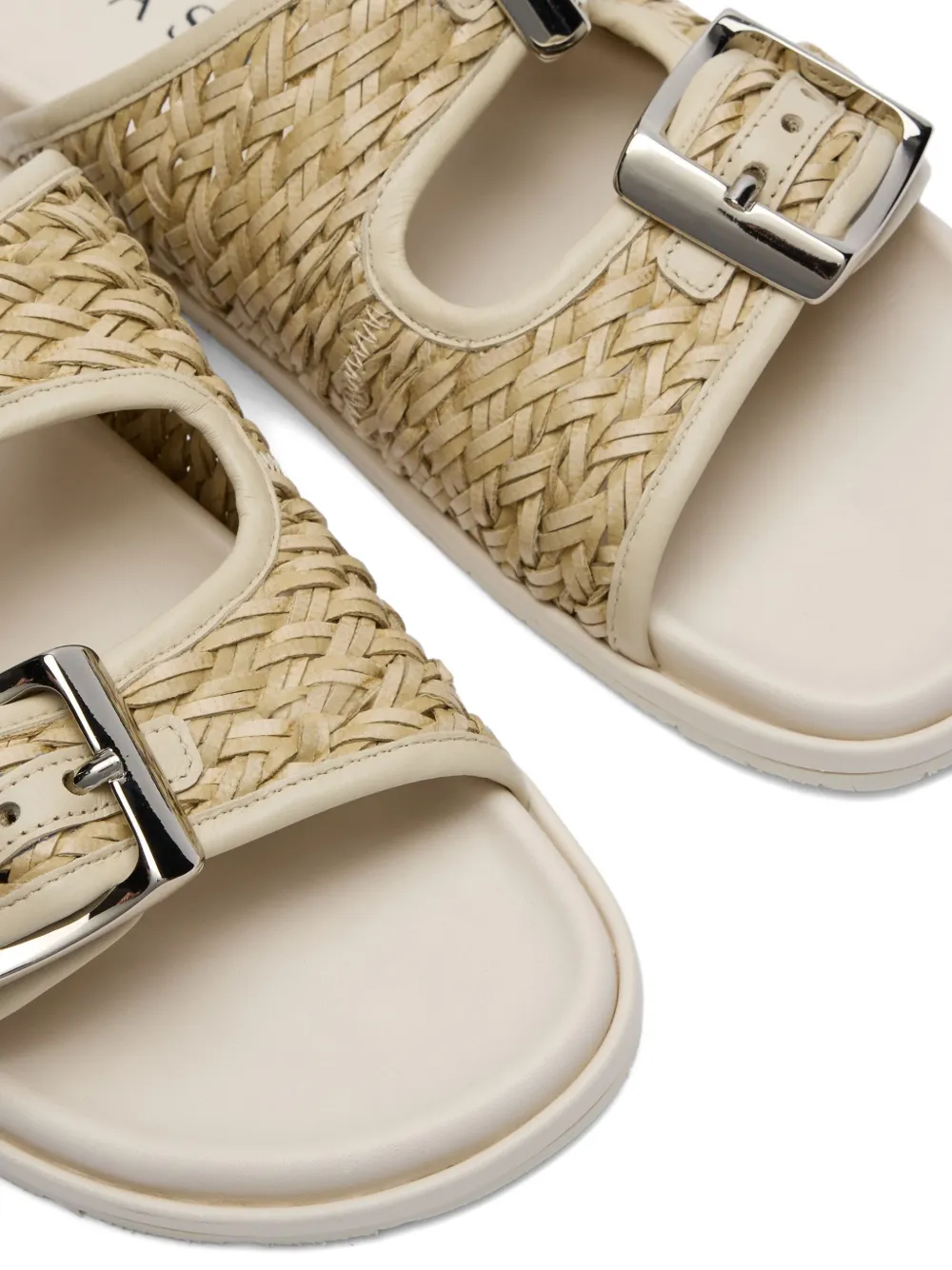 Casadei Birky braided sandals Neutrals