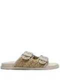 Casadei Birky braided sandals - Neutrals