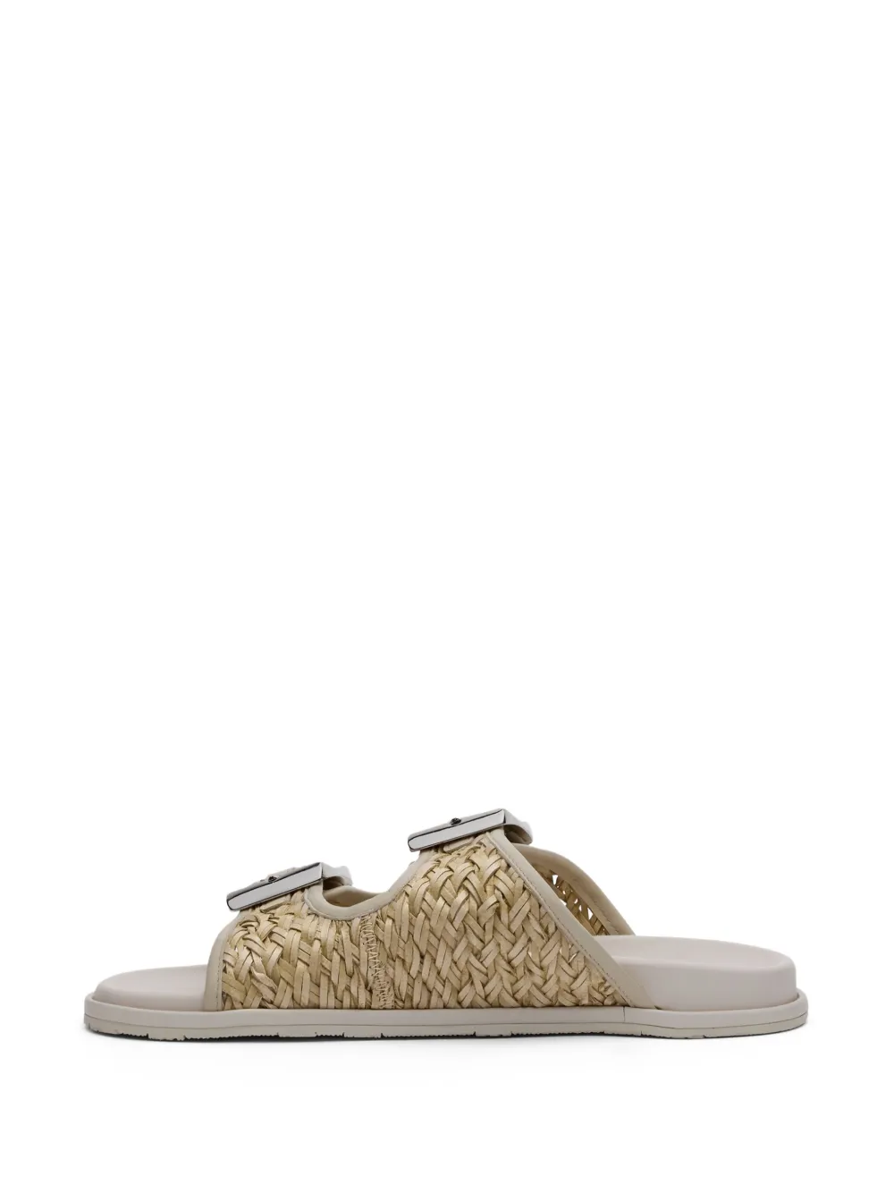 Casadei Birky braided sandals Neutrals