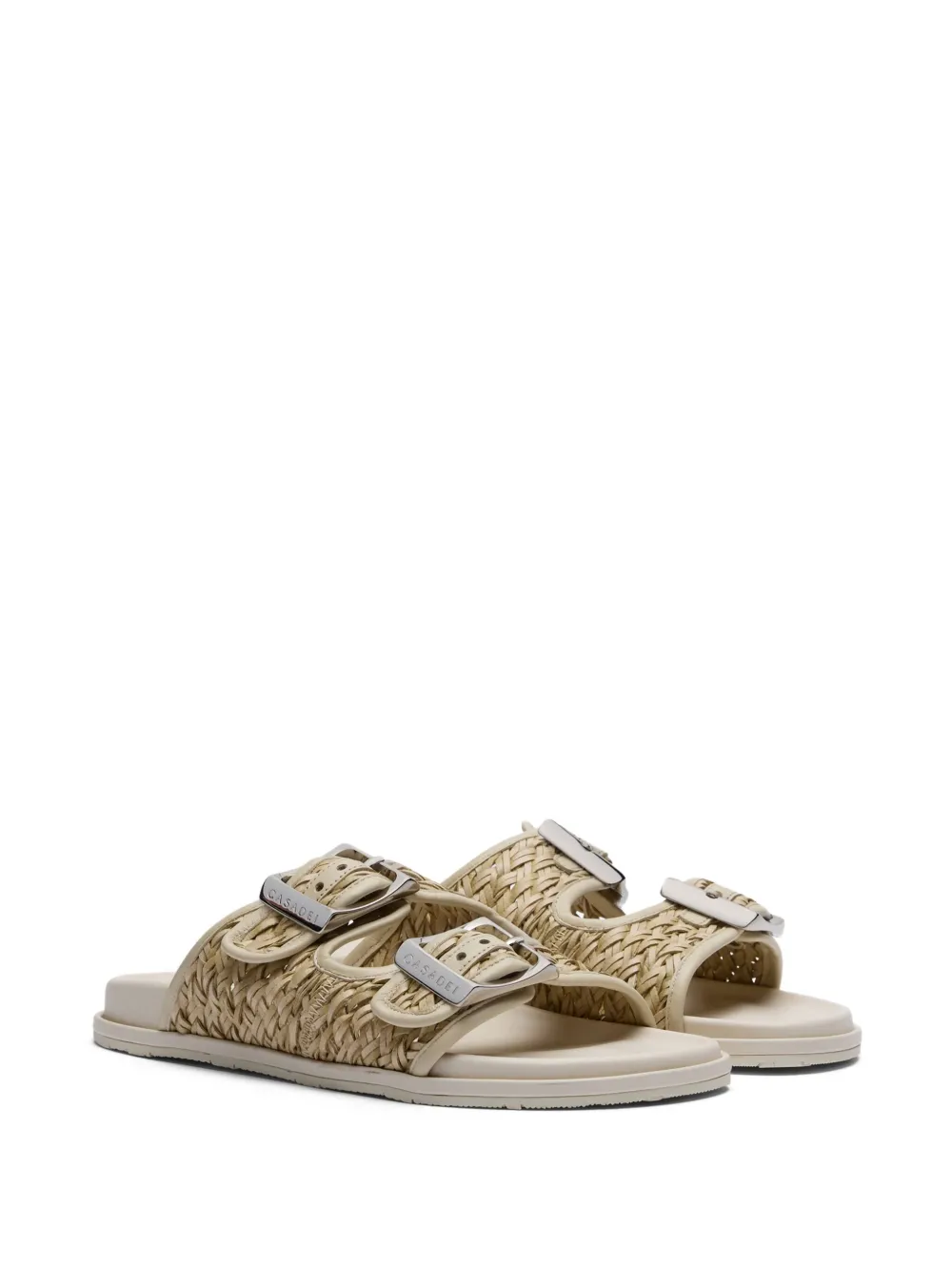 Casadei Birky braided sandals Neutrals