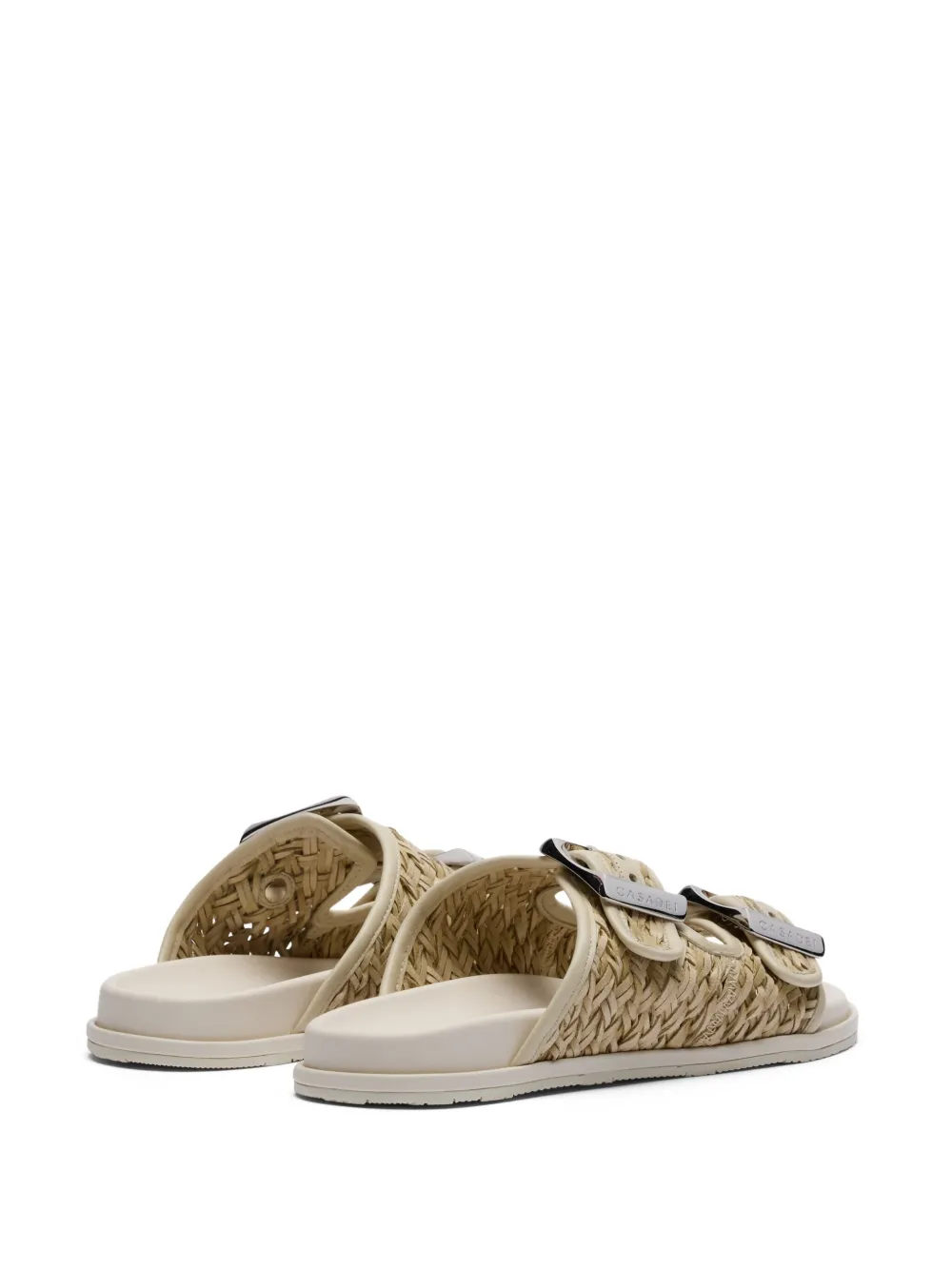 Casadei Birky braided sandals Neutrals