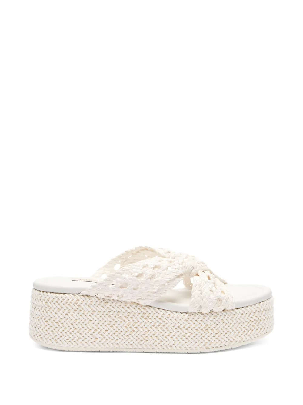 Casadei Zeppa Damier mules White
