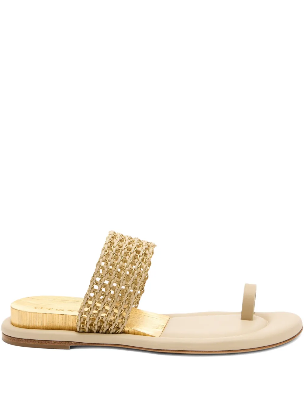 Casadei Goldeneye Zeppa Blade sandalen Beige
