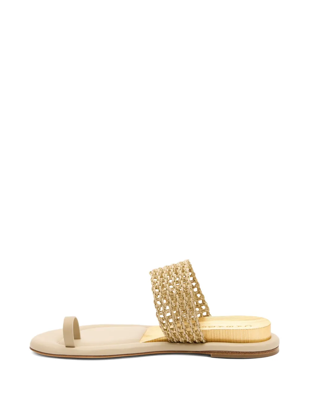 Casadei Goldeneye Zeppa Blade sandals Neutrals