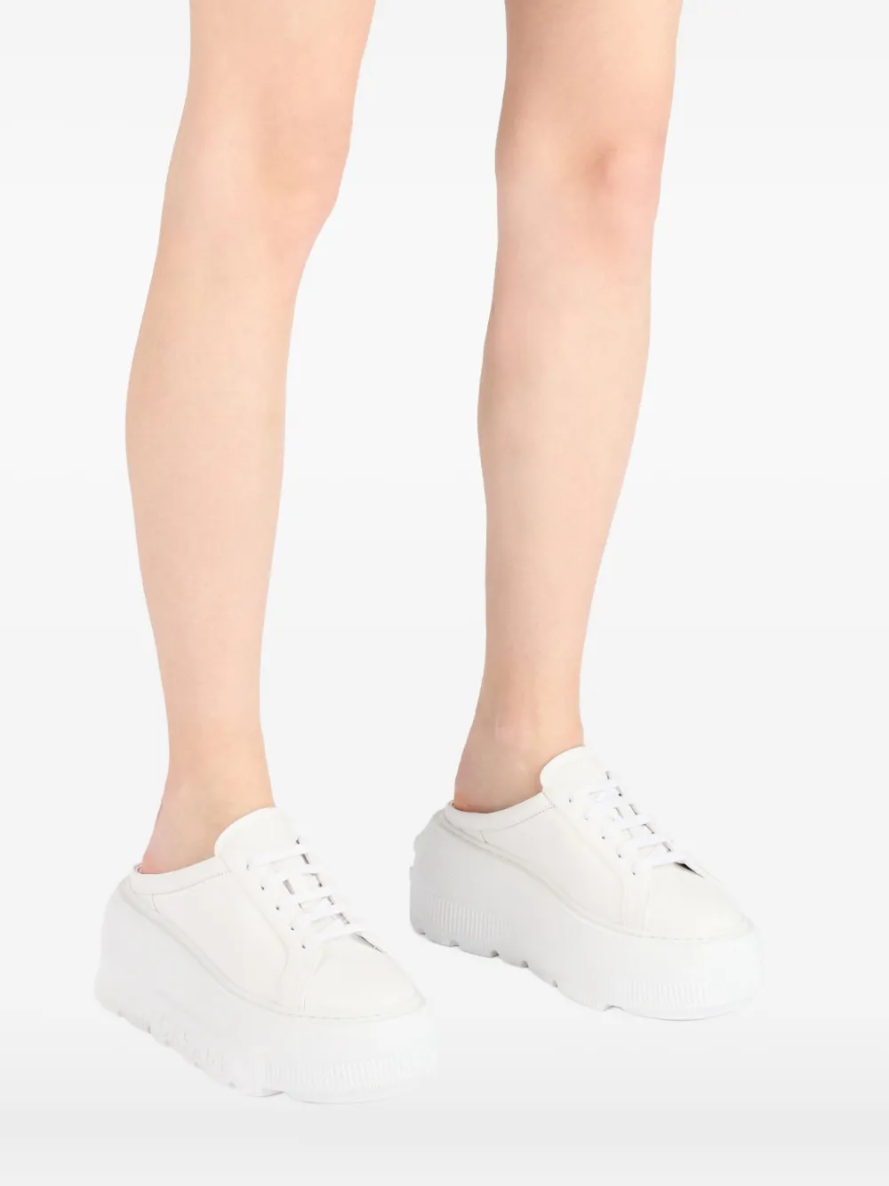 Casadei Nexus sneakers met plateauzool Wit