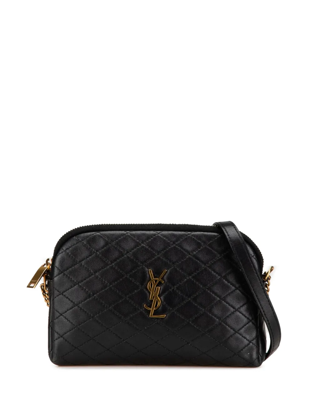 Saint Laurent Pre-Owned 2013-2024 ミニ マトラッセ ラムスキン ガビー ショルダーバッグ - ブラック Saint Laurent Pre-Owned 2013-2024 ミニ マトラッセ ラムスキン ガビー ショルダーバッグ - ブラック