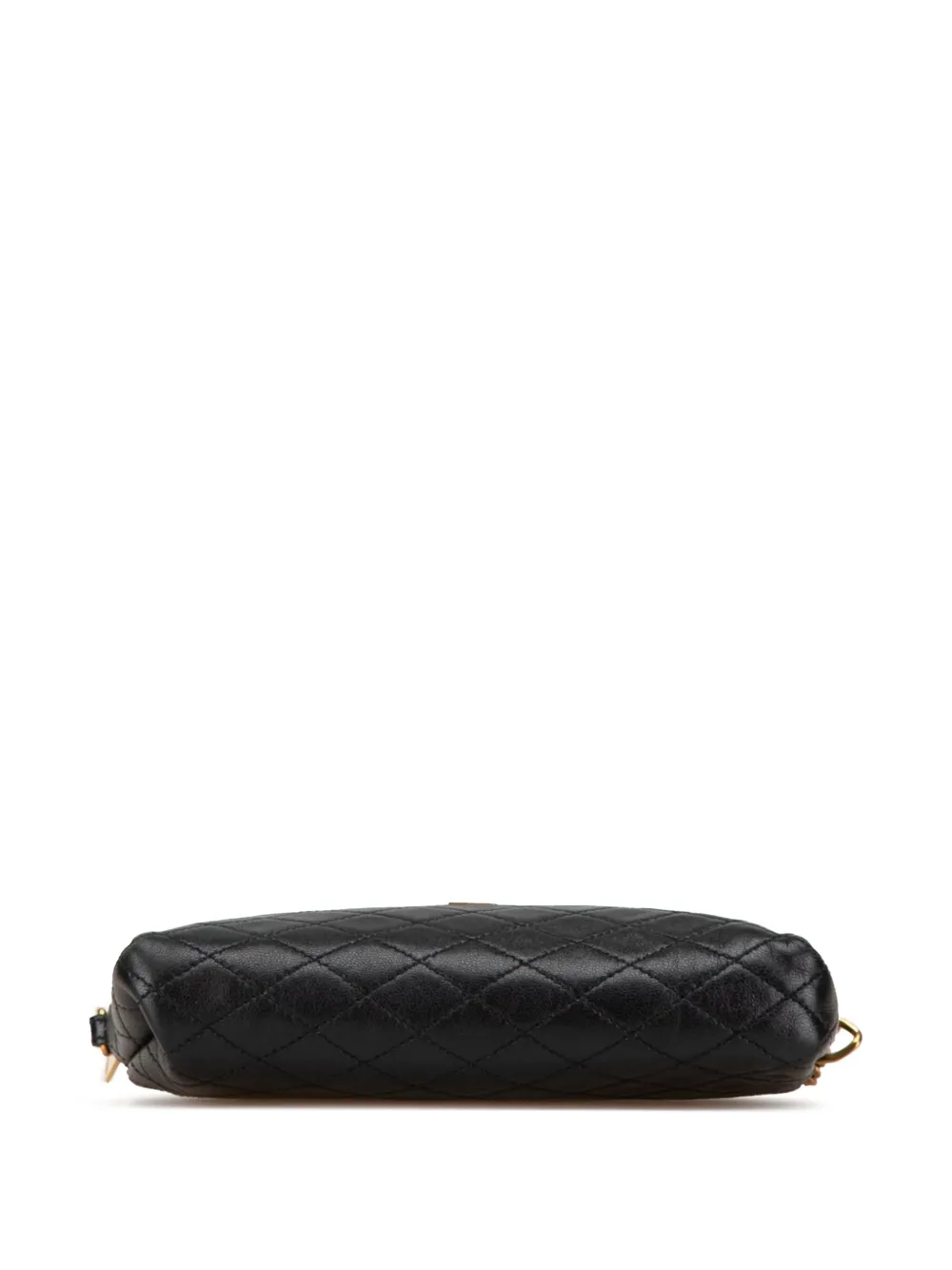 Pre-owned Saint Laurent 2013-2024 Mini Quilted Lambskin Gaby Crossbody Bag In Black