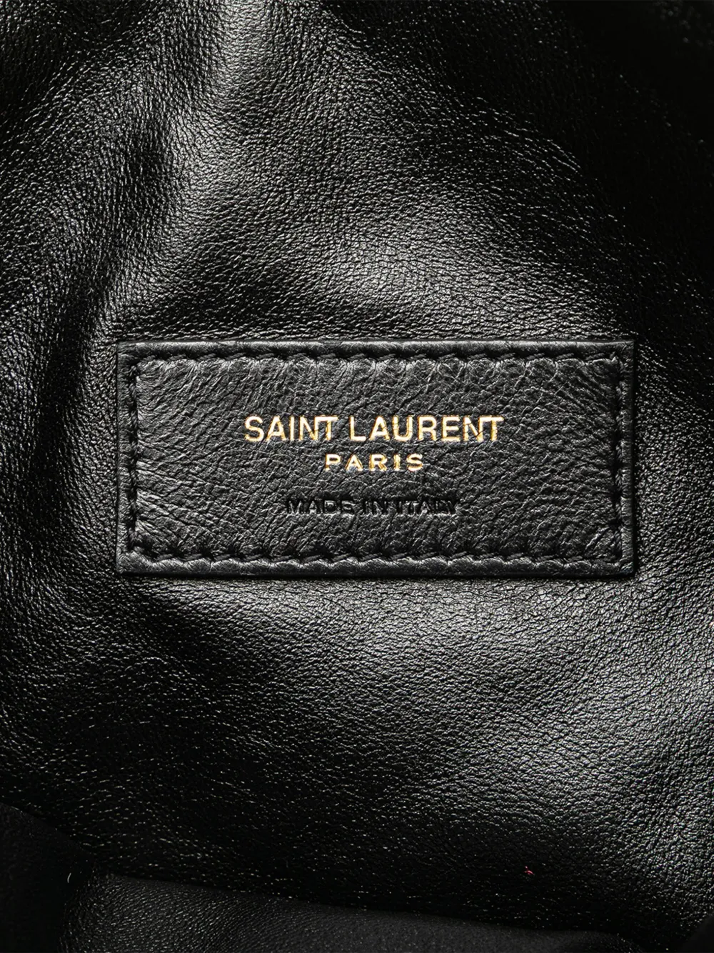 Pre-owned Saint Laurent 2013-2024 Mini Quilted Lambskin Gaby Crossbody Bag In Black