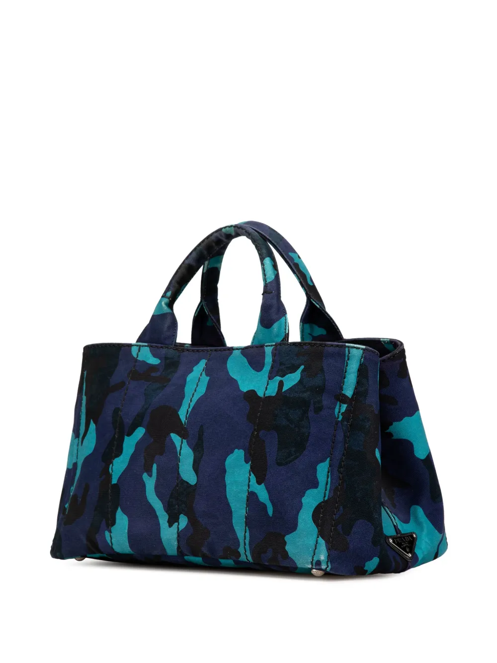 Prada Pre-Owned 2013-2024 Canvas Camouflage Canapa Logo satchel | Pre-Owned | Image 2