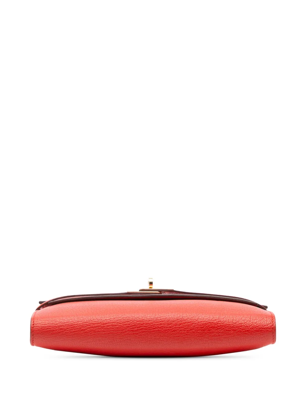 Pre-owned Hermes 2016 Chevre Mysore Kelly Longue Wallet Long Wallets In Red