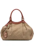Gucci Pre-Owned 2000-2015 Medium Diamante Canvas Sukey tote bag - Brown