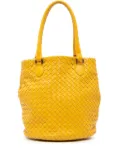 Bottega Veneta Pre-Owned 2009 Nappa Intrecciato bucket bag - YELLOW