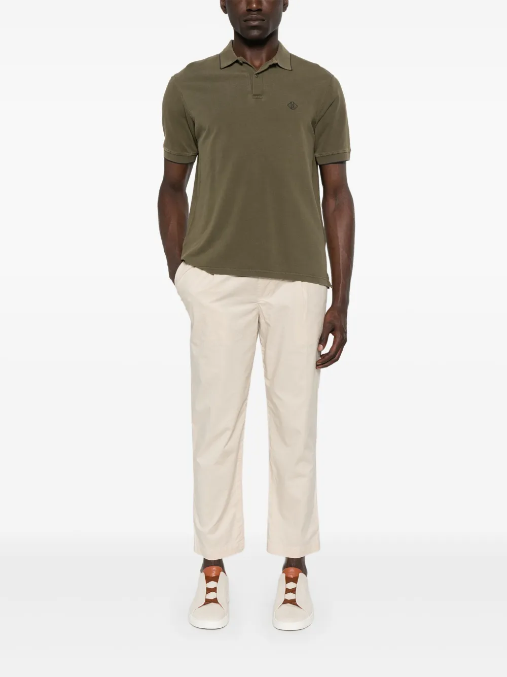 Herno logo-embroidered polo shirt | Boys Polo Shirts | Image 2