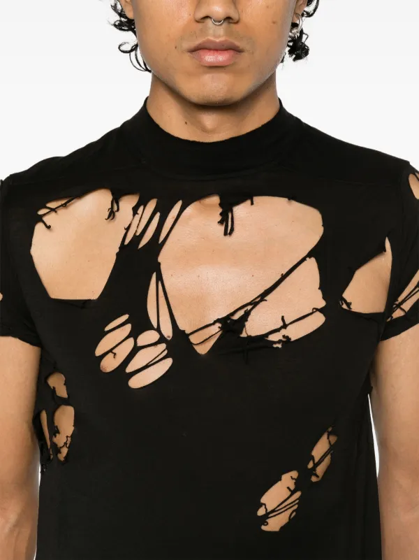 Tシャツ・カットソー RICK OWENS DRKSHDW DS02D2208RNSUN Shirts Small level Rick Owens DRKSHDW Small Level T-shirt | Black | FARFETCH