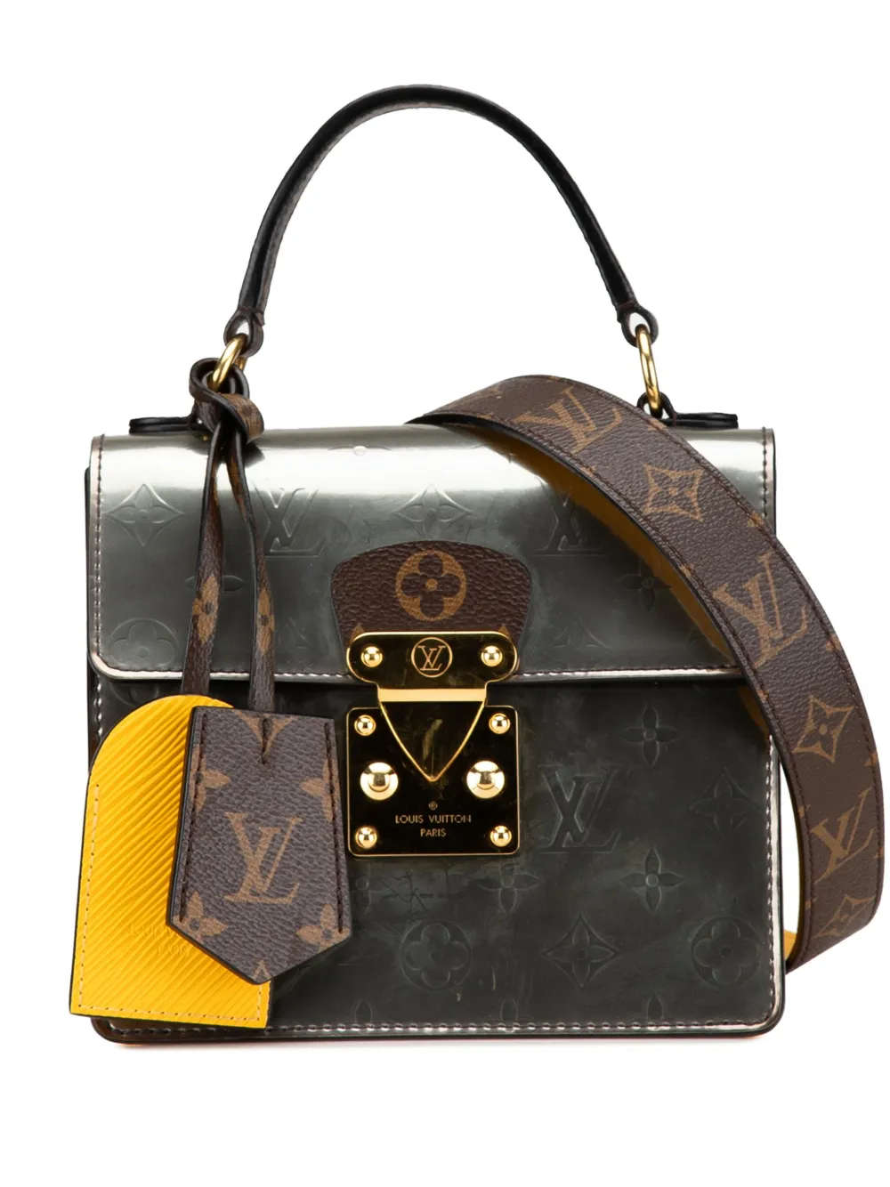 Louis Vuitton Pre-Owned 2018 Monogram Vernis Spring Street satchel | Silver | Image 1