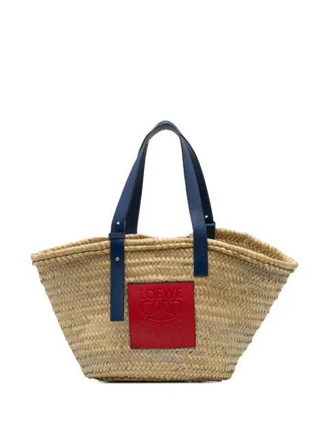 Loewe Pre-Owned tote Large Raffia Basket Bag 2019