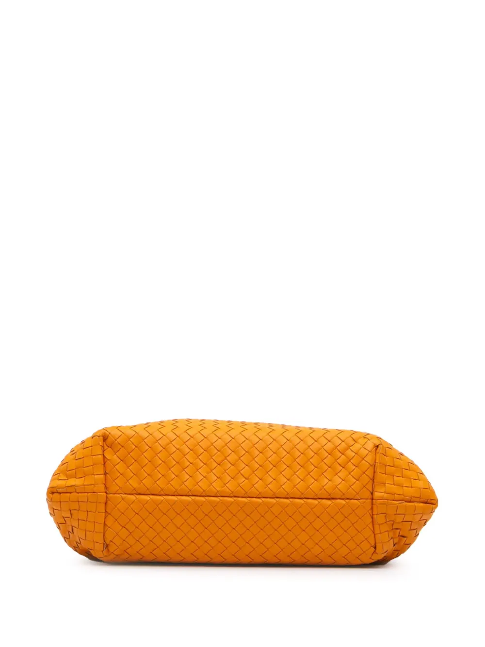 Pre-owned Bottega Veneta 2012-2024 Large Nappa Intrecciato Capri Tote Bag In Orange