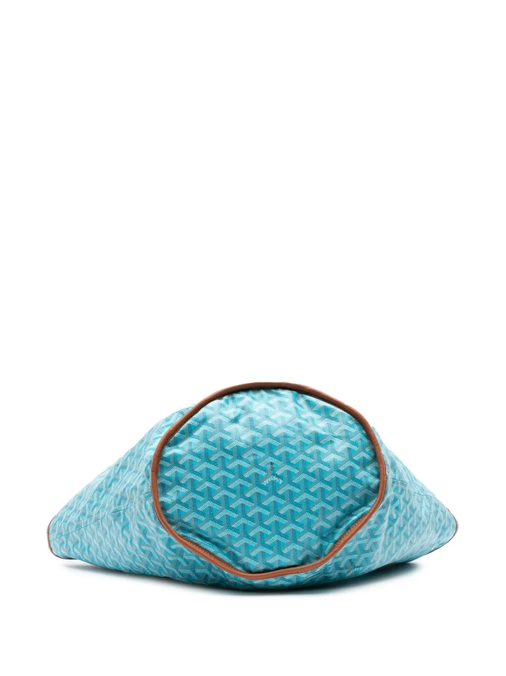 Pre-owned Goyard 2019 Ine Reversible Belharra Tote Bag In Blue