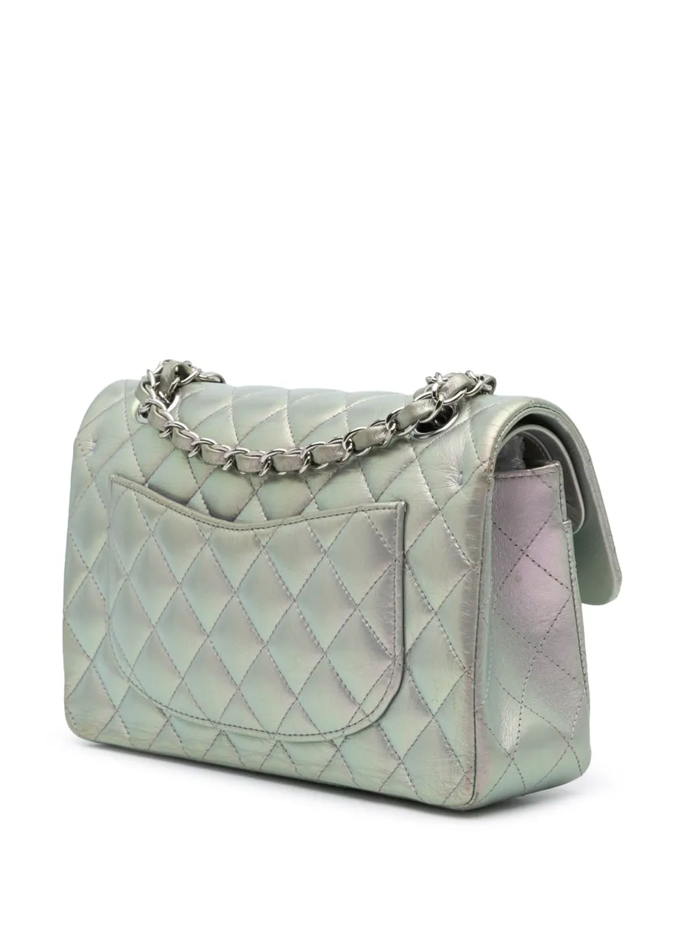 CHANEL Pre-Owned 2021-2024 Small Classic Iridescent Lambskin Double Flap shoulder bag | Pre-Owned | Image 2
