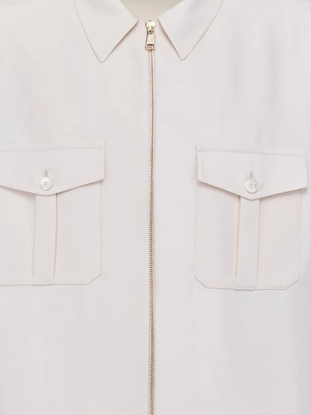 Giuliva Heritage The Diego zip-front pocket shirt - Wit