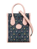 Gucci Pre-Owned 2016-present Mini GG Denim Interlocking G Flowers Tote satchel - Brown