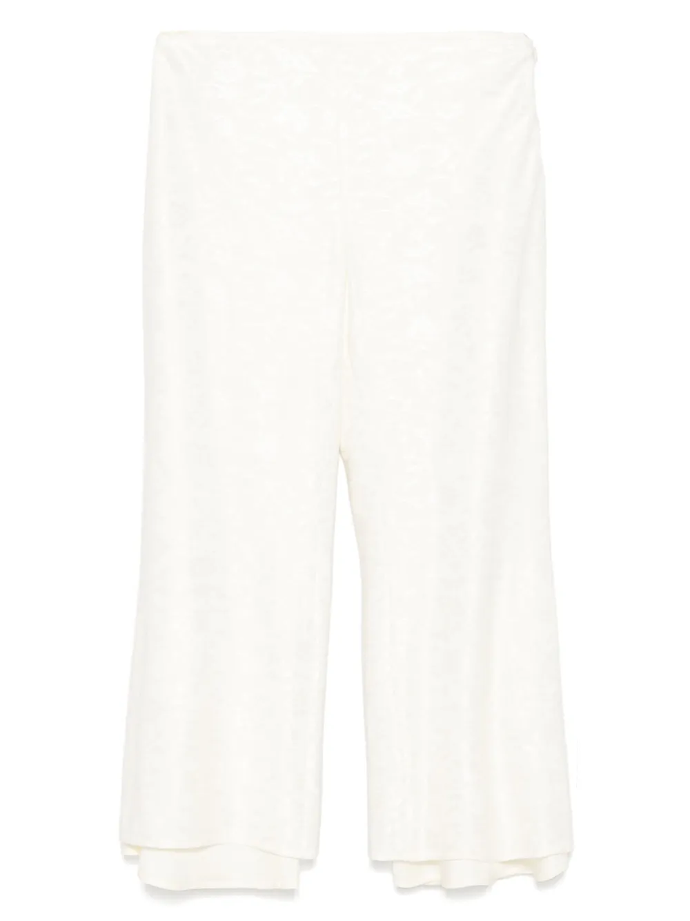 Jil Sander Broek met bloemjacquard Beige