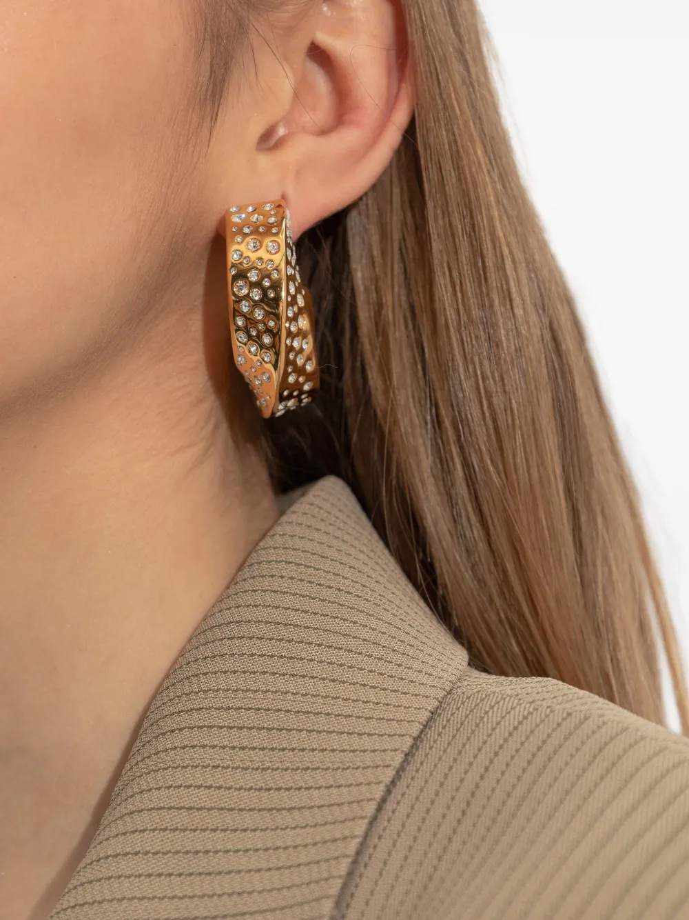 Golden Goose crystal-embellished earrings - Goud