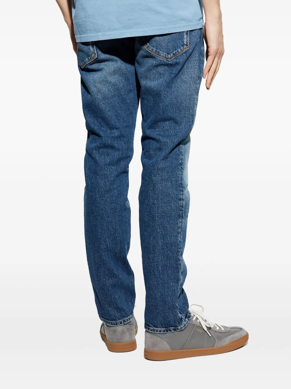 Emporio Armani Gerafelde jeans Blauw