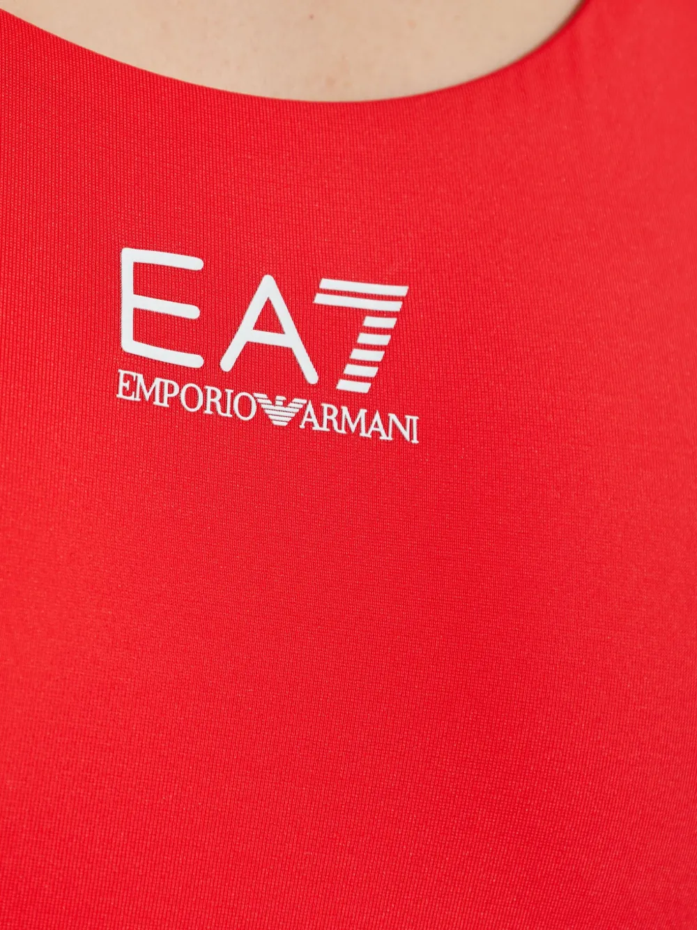 EA7 LOGO-PRINT SWIMSUIT