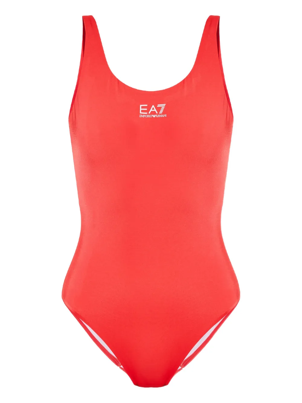 EA7 LOGO-PRINT SWIMSUIT