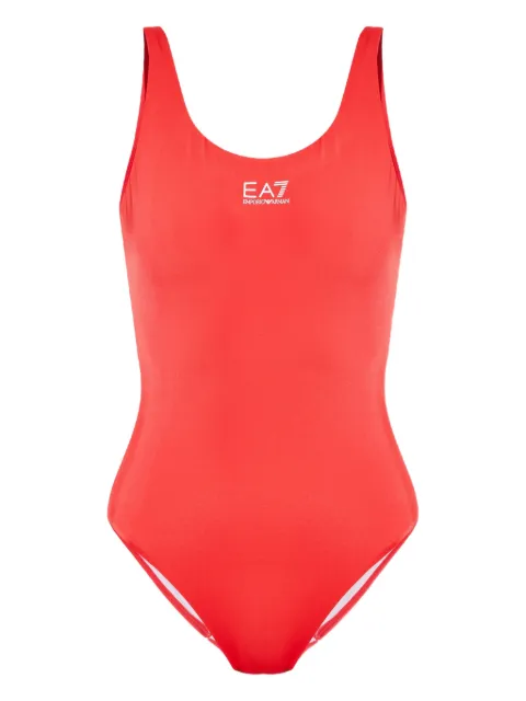Ea7 Emporio Armani logo-print swimsuit