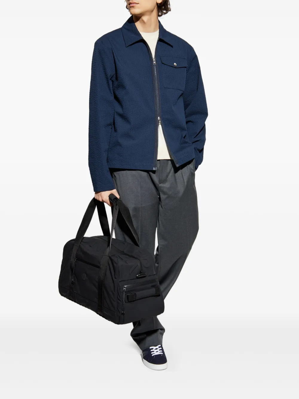 Moncler Seersucker shirt jacket | Shirt Jackets | Image 2