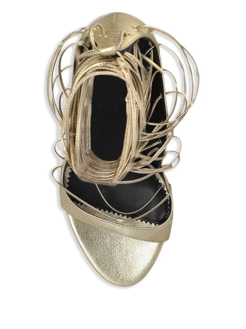 DSQUARED2 130mm leather sandals Gold
